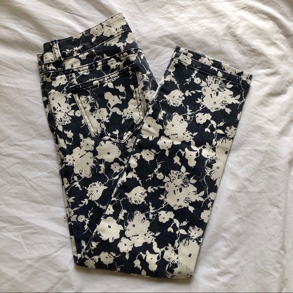 Tory Burch Floral Alexa Cropped Skinny Jean - Picture 3 of 6